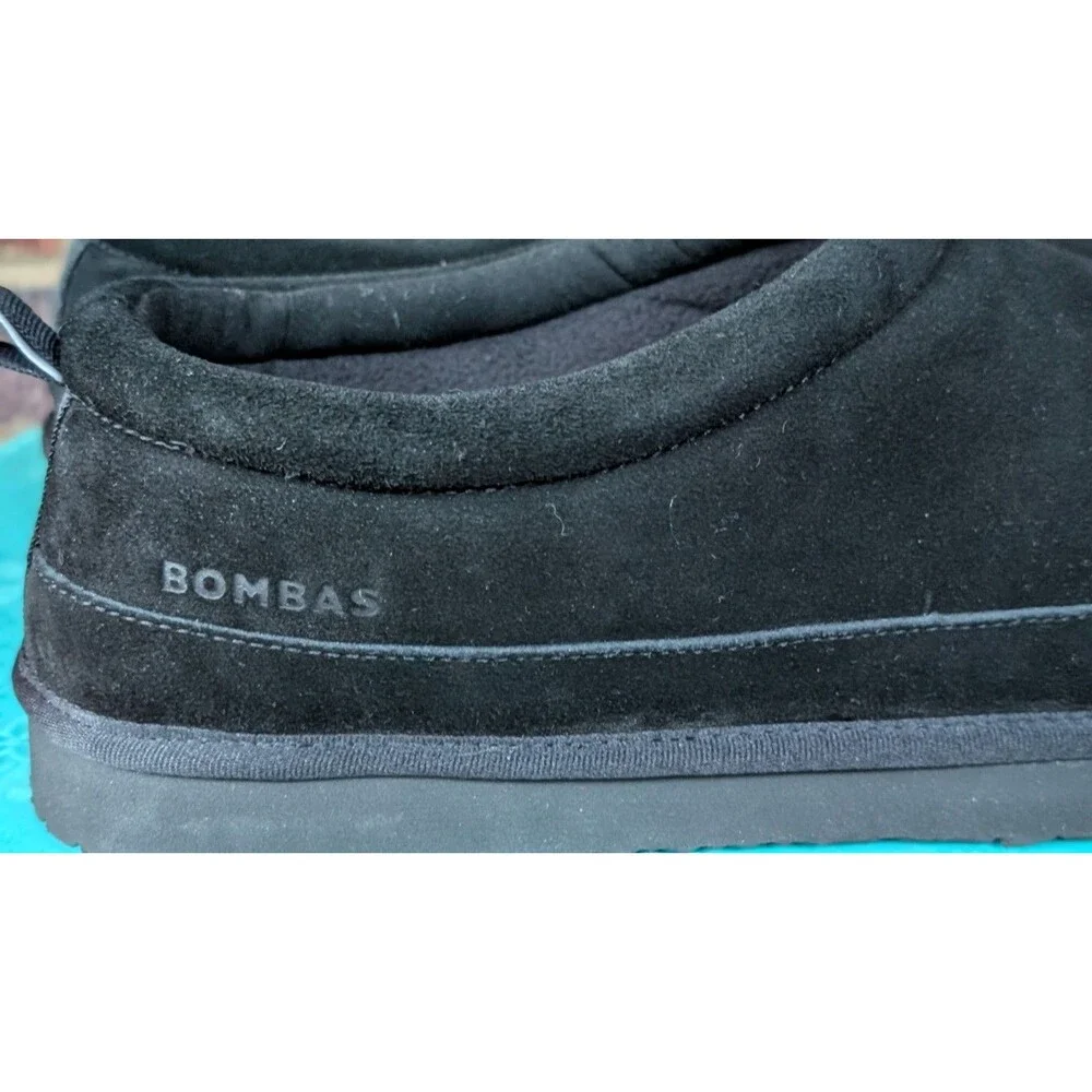 Bombas Saturday Suede Slip-On Men's Casual Shoes- Black Suede - Size 12